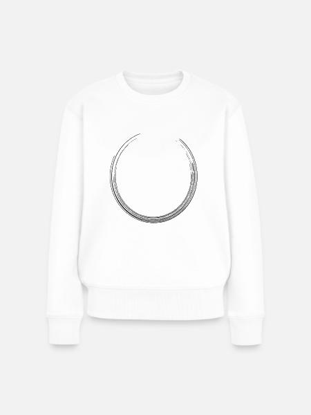 Kreis - Frauen Premium Bio Pullover - Weiß