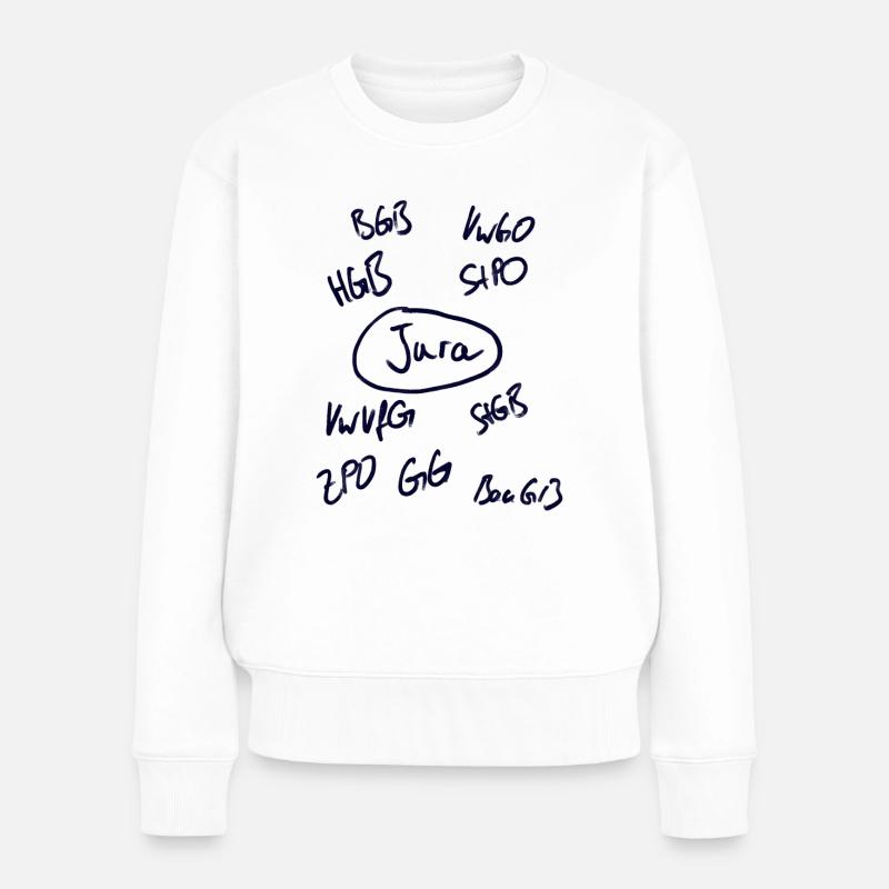 Jura Gesetz - Frauen Premium Bio Pullover - Weiß
