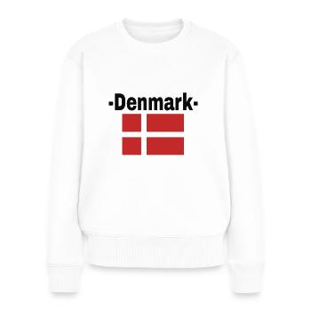 Dänemark - Frauen Premium Bio Pullover - Weiß - Vorne - Julia (174cm)