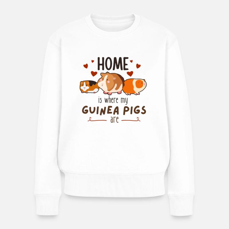 Chez moi, où sont mes cobayes - Pull Premium bio Femme - blanc
