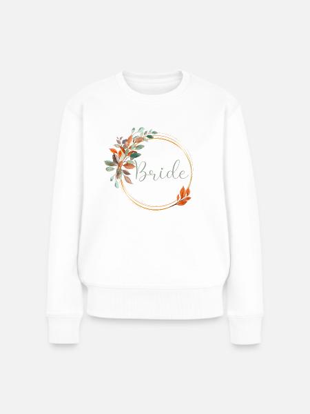 Eucalyptus orange - Bride - Pull Premium bio Femme - blanc