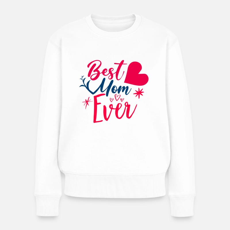 Muttertag, Muttertag, Muttertag, Muttertag - Frauen Premium Bio Pullover - Weiß