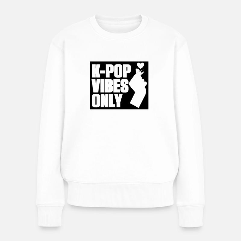 K-Pop - Frauen Premium Bio Pullover - Weiß