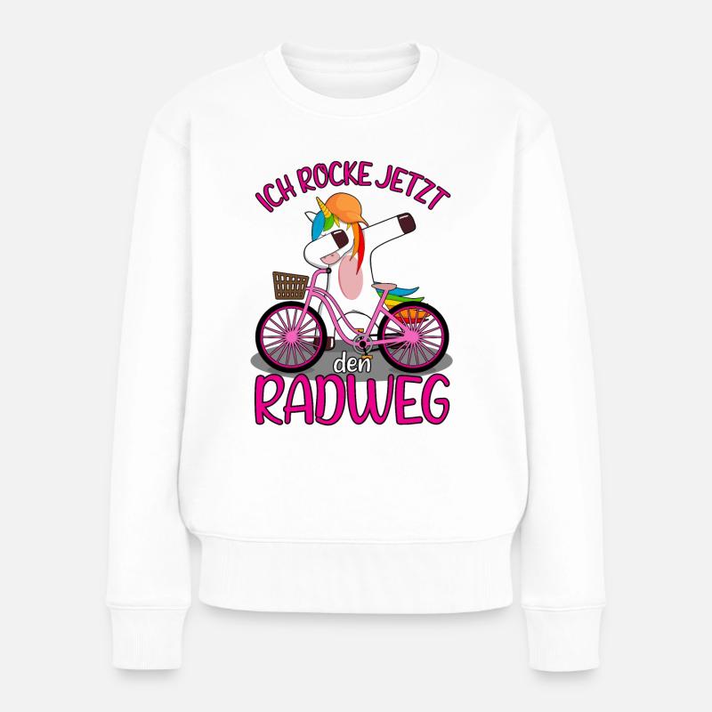 Fahrradprüfung Radfahrprüfung Fahrradführerschein - Frauen Premium Bio Pullover - Weiß