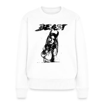 2reborn Sexy BEAST Demon girl devil 1 - Frauen Premium Bio Pullover - Weiß - Vorne - Julia (174cm)