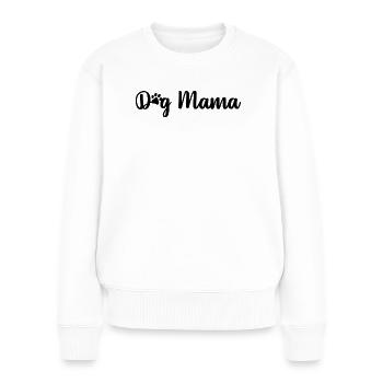 Maman chien - Pull Premium bio Femme - blanc - Devant - Julia (174cm)