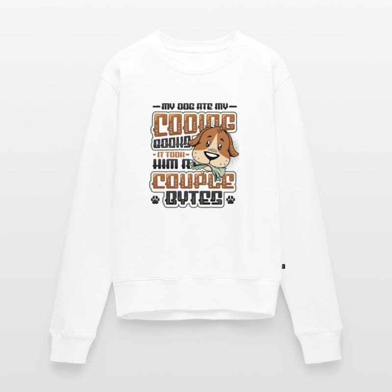 Hund Bytes Code Computer Witz Programmierung Frauen Premium Bio Pullover