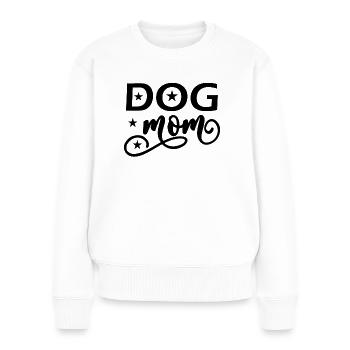 Maman chien - Pull Premium bio Femme - blanc - Devant - Julia (174cm)