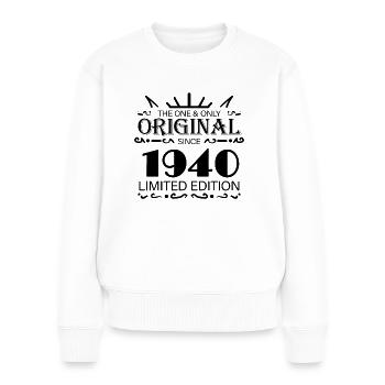 1940 - Year 1940 - Year 1940 - Women's Premium Organic Jumper - white - Front - Julia (174cm)