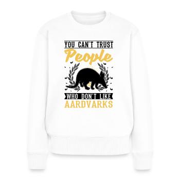 Aardvark Gift Aardvark - Women's Premium Organic Jumper - white - Front - Julia (174cm)