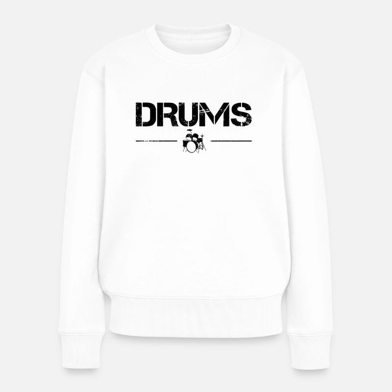 Percussion - Pull Premium bio Femme - blanc