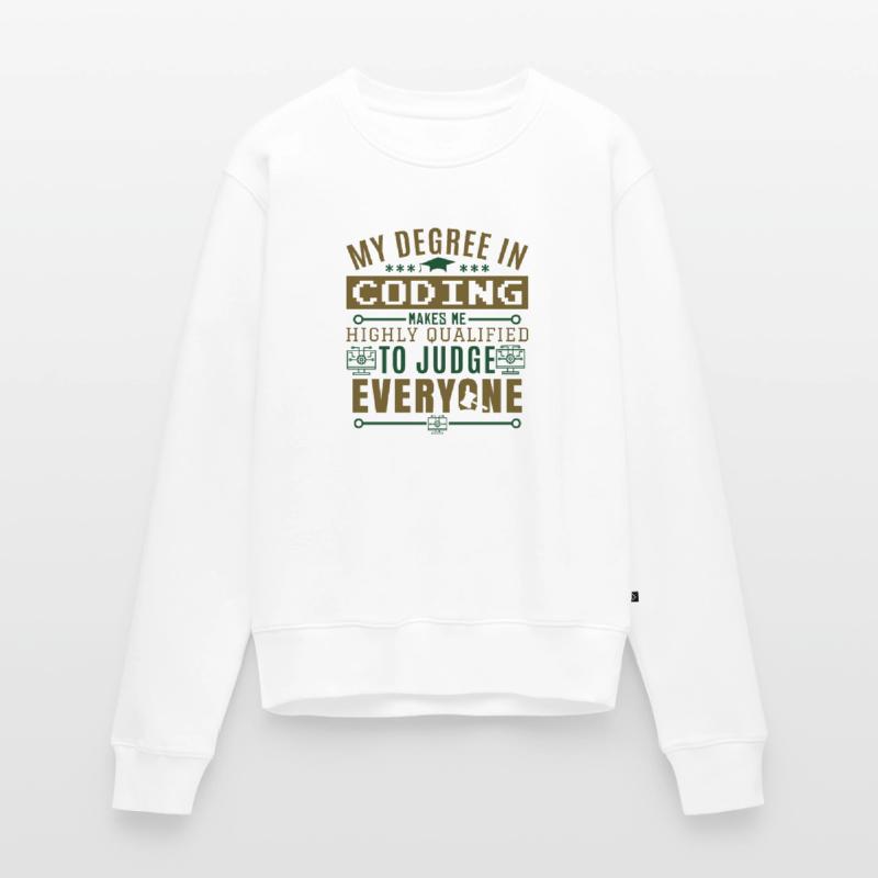 Funny Coding Women's Premium Organic Jumper