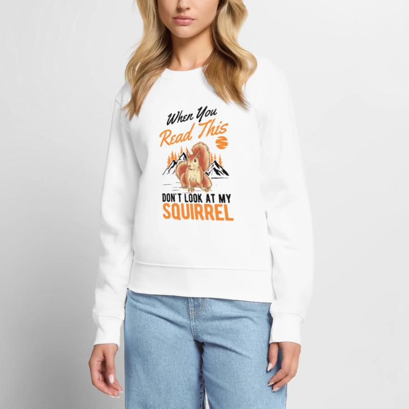 Eichhörnchen Geschenk Grauhörnchen Squirrel Frauen Premium Bio Pullover