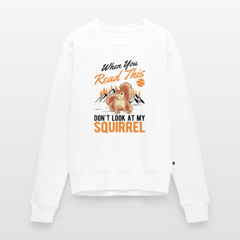 Eichhörnchen Geschenk Grauhörnchen Squirrel Frauen Premium Bio Pullover