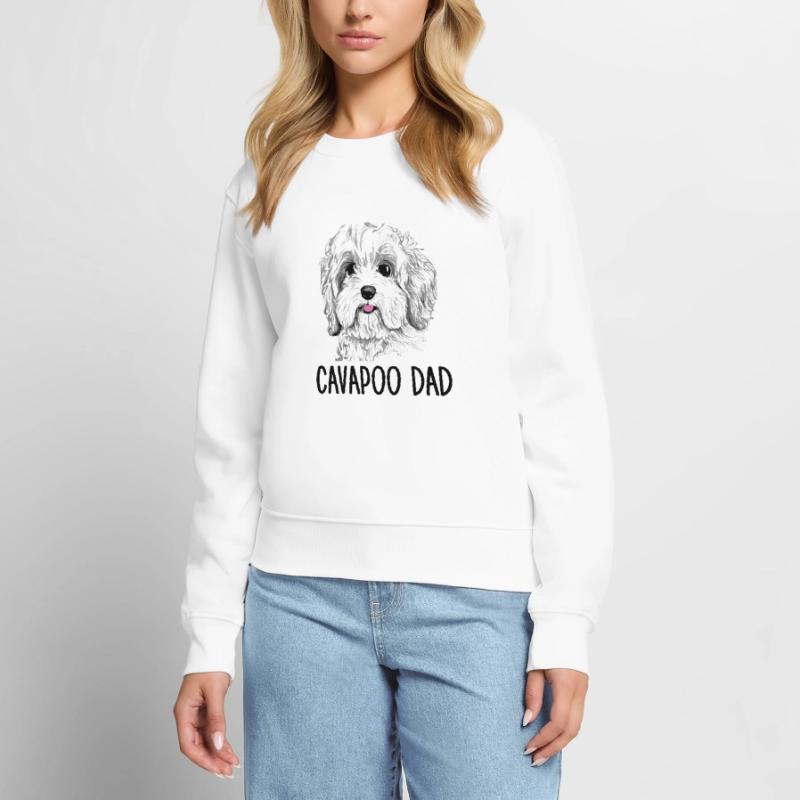 Cavapoo Dad, Cavapoo Women's Premium Organic Jumper