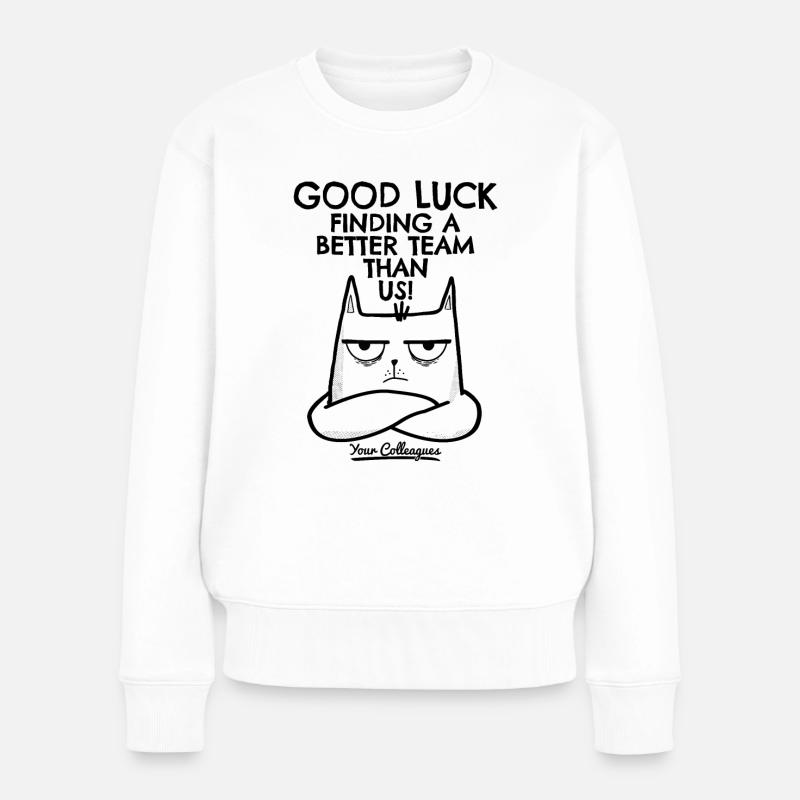 Changement d’emploi Nouvel emploi Cadeau d’adieu - Pull Premium bio Femme - blanc