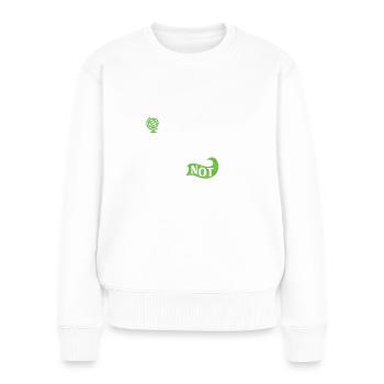 Journée écologique Earth Planet Save Earth - Pull Premium bio Femme - blanc - Devant - Julia (174cm)