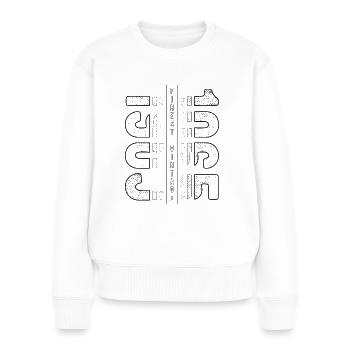 Finest Vintage 1965 Year of birth 1965 Birthday - Women's Premium Organic Jumper - white - Front - Julia (174cm)