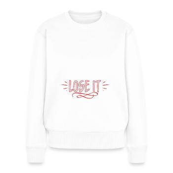 Earth Day Environmentally Friendly Earth Planet Saving - Women's Premium Organic Jumper - white - Front - Julia (174cm)