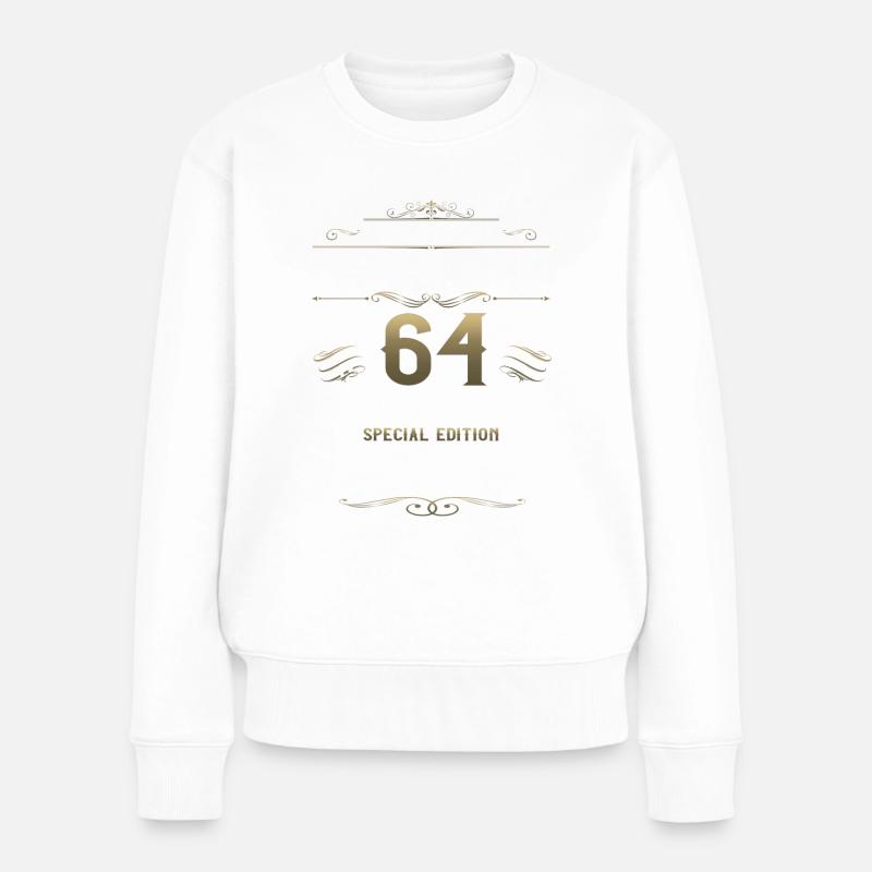 64. Geburtstag Mann Oldtimer Jahrgang 1959 - Frauen Premium Bio Pullover - Weiß