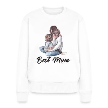 Best Mom - Frauen Premium Bio Pullover - Weiß - Vorne - Julia (174cm)