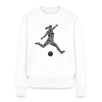 Soccer Player Symbols Soccer Soccer Player - Women's Premium Organic Jumper - white - Front - Julia (174cm)
