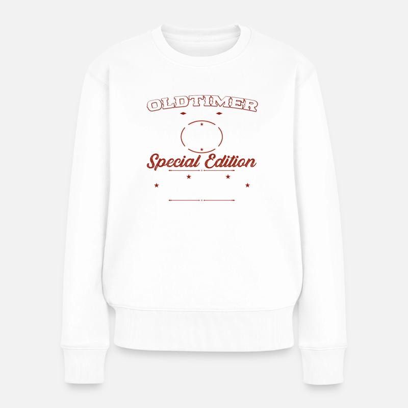 80. Geburtstag Mann Oldtimer Mai Jahrgang 1943 - Frauen Premium Bio Pullover - Weiß