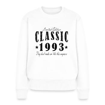 Birthday 1993 Classical since 1993 - Women's Premium Organic Jumper - white - Front - Julia (174cm)