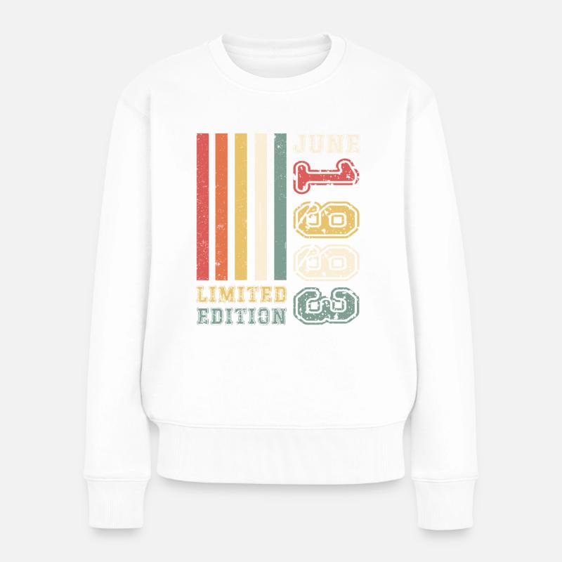 30. Geburtstag Juni Jahrgang 1993 Limited Edition - Frauen Premium Bio Pullover - Weiß