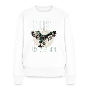 Faucon Fauconnerie Fauconnerie Faucon Chasseur de faucons Sports de loisir - Pull Premium bio Femme - blanc - Devant - Julia (174cm)