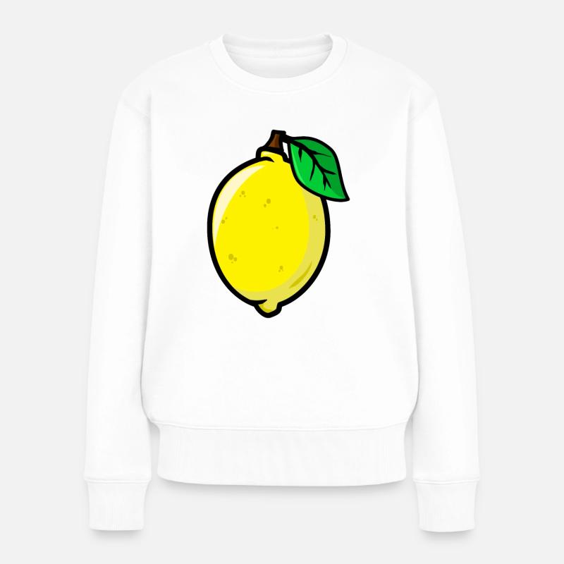 Citron citron citron agrumes - Pull Premium bio Femme - blanc