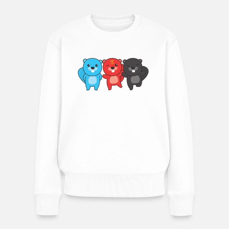 Polyamory Flag Gay Pride LGBTQ Biber - Frauen Premium Bio Pullover - Weiß