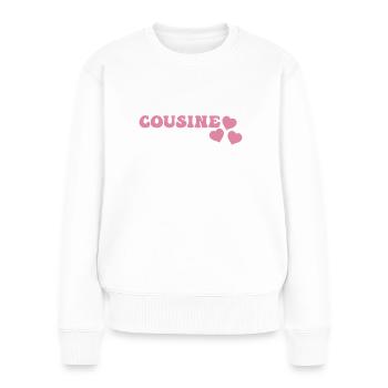 Cousin - Pull Premium bio Femme - blanc - Devant - Julia (174cm)
