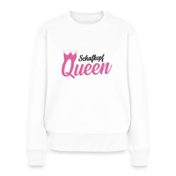 Schafkopf Queen - Frauen Premium Bio Pullover - Weiß - Vorne - Julia (174cm)