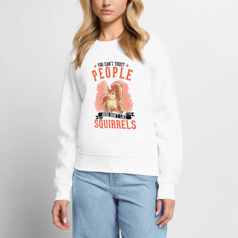 Eichhörnchen Geschenk Grauhörnchen Squirrel Frauen Premium Bio Pullover