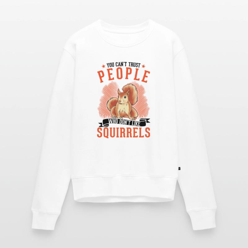 Eichhörnchen Geschenk Grauhörnchen Squirrel Frauen Premium Bio Pullover
