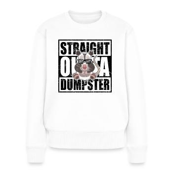 Coole Opossum Sonnenbrille Nachtaktiv - Frauen Premium Bio Pullover - Weiß - Vorne - Julia (174cm)