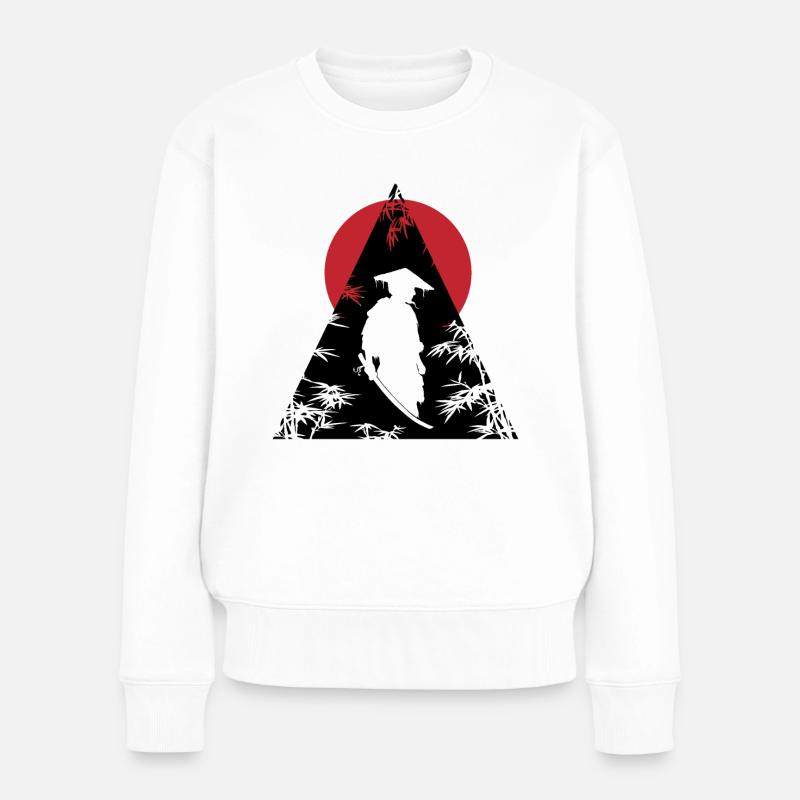 Samurai Guardian Simplicité élégante - Pull Premium bio Femme - blanc