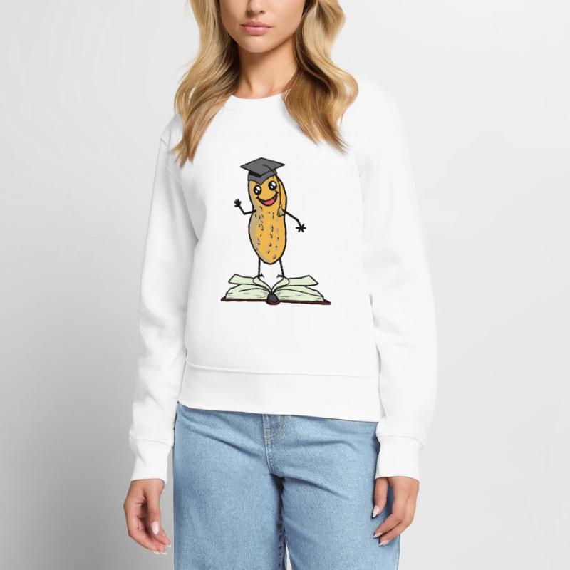 Peanut Scholar Student Learning Study High School Women's Premium Organic Jumper