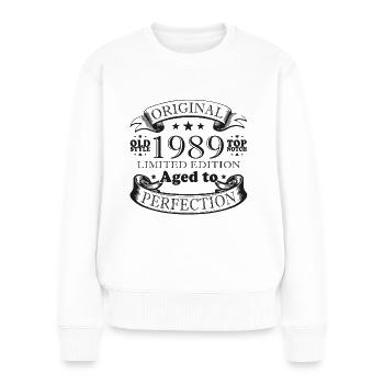 Manufactured in 1989 Anniversary 35 Years - Women's Premium Organic Jumper - white - Front - Julia (174cm)