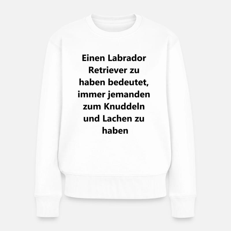 Idée cadeau Labrador - Pull Premium bio Femme - blanc