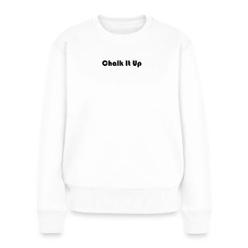 Billiards - Chalk It Up - Women's Premium Organic Jumper - white - Front - Julia (174cm)