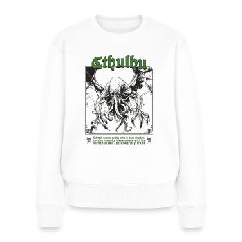 Tarot Karte - Cthulhu Kult Lovecraft Necronomicon - Frauen Premium Bio Pullover - Weiß - Vorne - Julia (174cm)