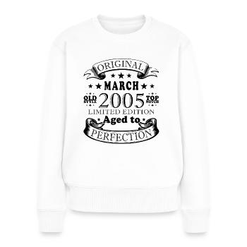 March 2005 March Jubilee March 2005 - Women's Premium Organic Jumper - white - Front - Julia (174cm)