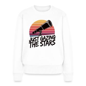 Only Stargazing - Cadeau Stargazer - Pull Premium bio Femme - blanc - Devant - Julia (174cm)