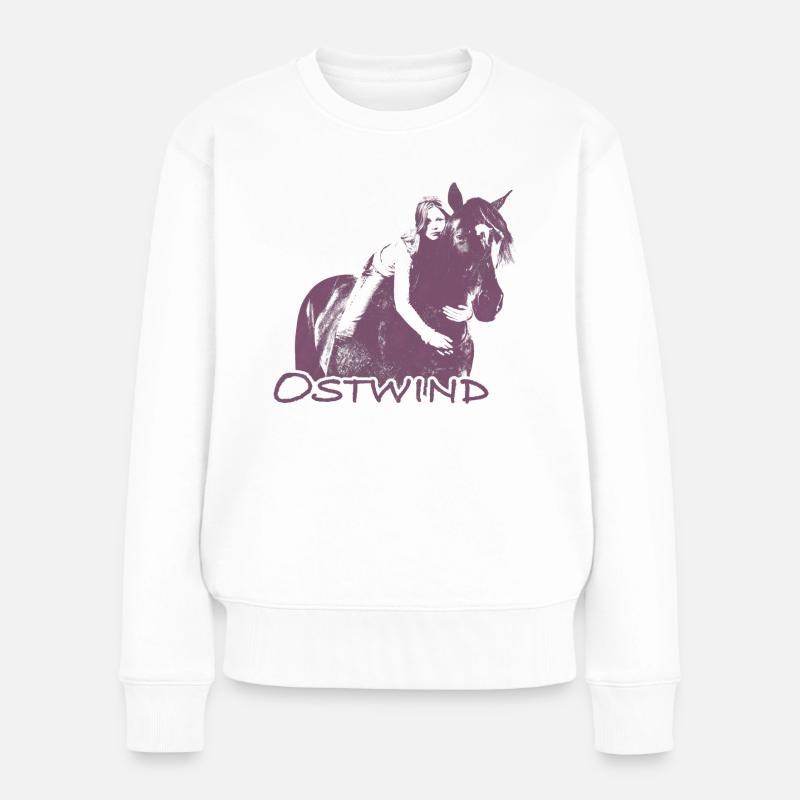 OSTWIND Aufbruch Nach Ora Mika Umarmt Ostwind - Frauen Premium Bio Pullover - Weiß
