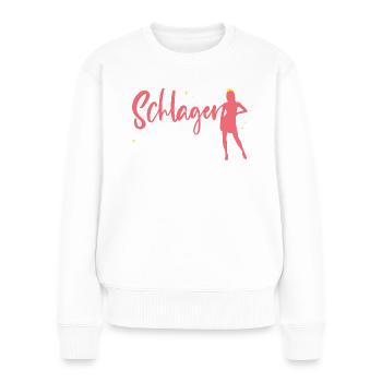 Schlager princess as a hit outfit - hit - Women's Premium Organic Jumper - white - Front - Julia (174cm)