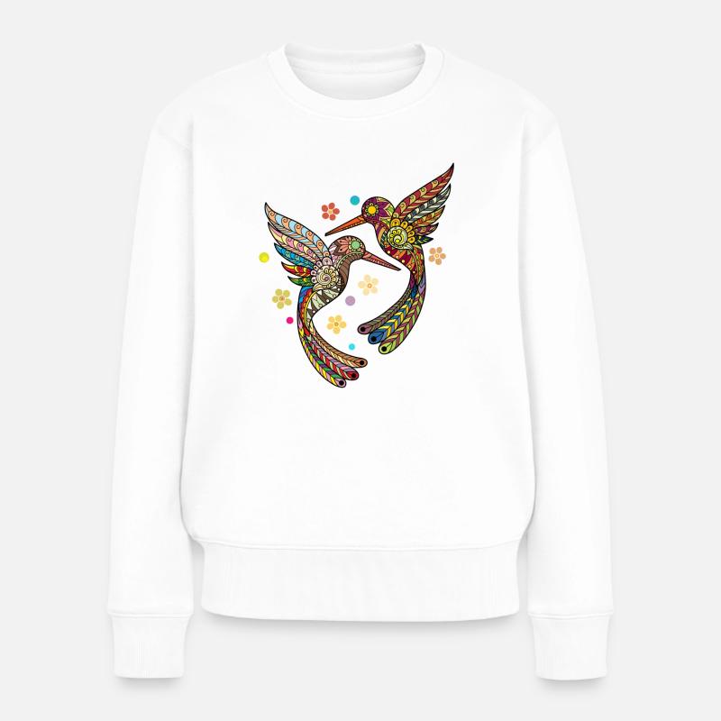 oiseau - Pull Premium bio Femme - blanc