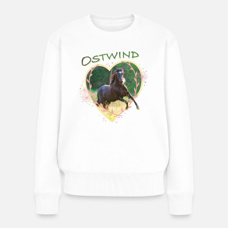 Ostwind Der Große Orkan Ein Herz Für Pferde - Frauen Premium Bio Pullover - Weiß