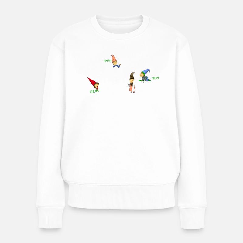 Zwerge - Kleinkind -Aufstand - Frauen Premium Bio Pullover - Weiß